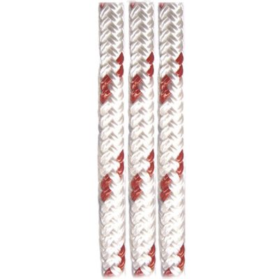 1/2" X 100' COMBO PLUS RIGGING HOIST ROPE 4200 LBS White,RED Tracer 