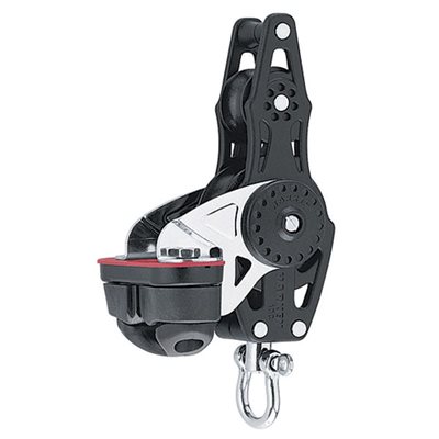 Harken Carbo fiddle block with becket and cam 40mm