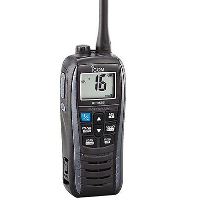 VHF Portable ICOM M25, Bande Grise, Charge USB