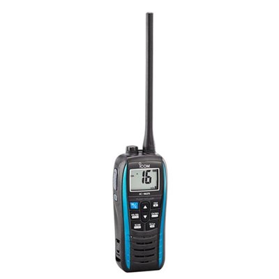VHF Portable ICOM M25, Bande Bleue, Charge USB