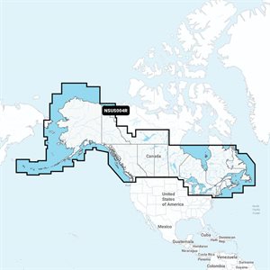 Carte GARMIN Navionics+ Canada-Alaska Côtes, Lacs