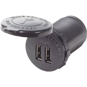Fast Charge - Dual USB Charger Socket Mount