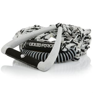 Liquid Force Ultra Suede DLX Wakesurf Rope & Handle 9" (white)