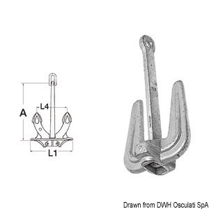 Osculati Hall Anchor (2,7kg)