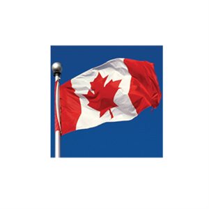 Canada flag made of stitched nylon