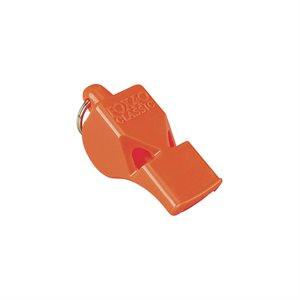 Classic Safety Pealess Orange Whistle