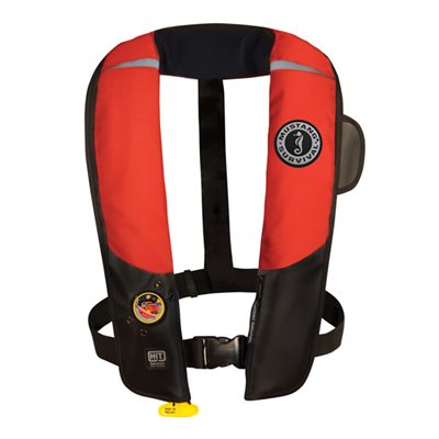 Mustang Hydrostatic automatic PFD collar (red)