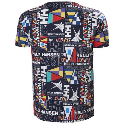  Helly Hansen Newport T-Shirt for men (Navy Burgees) (M)