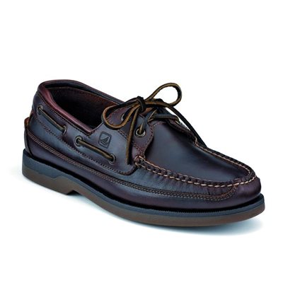 Sperry Men's Mako Two-Eye Leather Boat Shoes (Amaretto) (12)