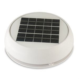 Ventilateur solaire auto-rechargeable Day Night Plus 4'' de Nicro (blanc)