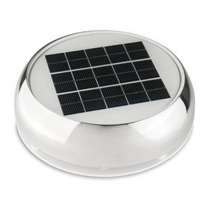Ventilateur solaire auto-rechargeable Day Night Plus 4'' de Nicro (inox)