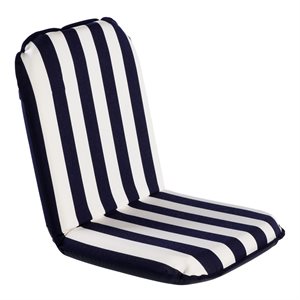 Chaise pliable Comfort Seat (blanche et bleue)