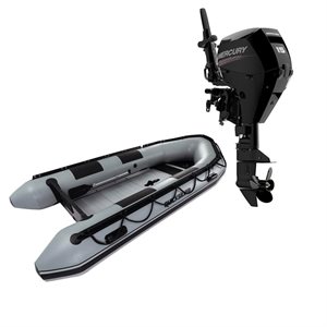 PROMO Kit Quicksilver Sport HD 365 Inflatable PVC Boat and Mercury Outboard 15HP