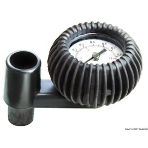 Black pressure gauge by Osculati